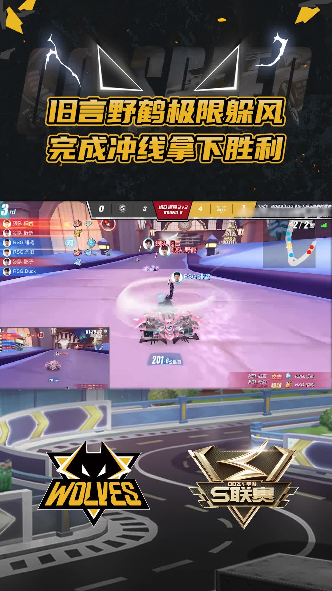 【团】旧言野鹤极限躲风