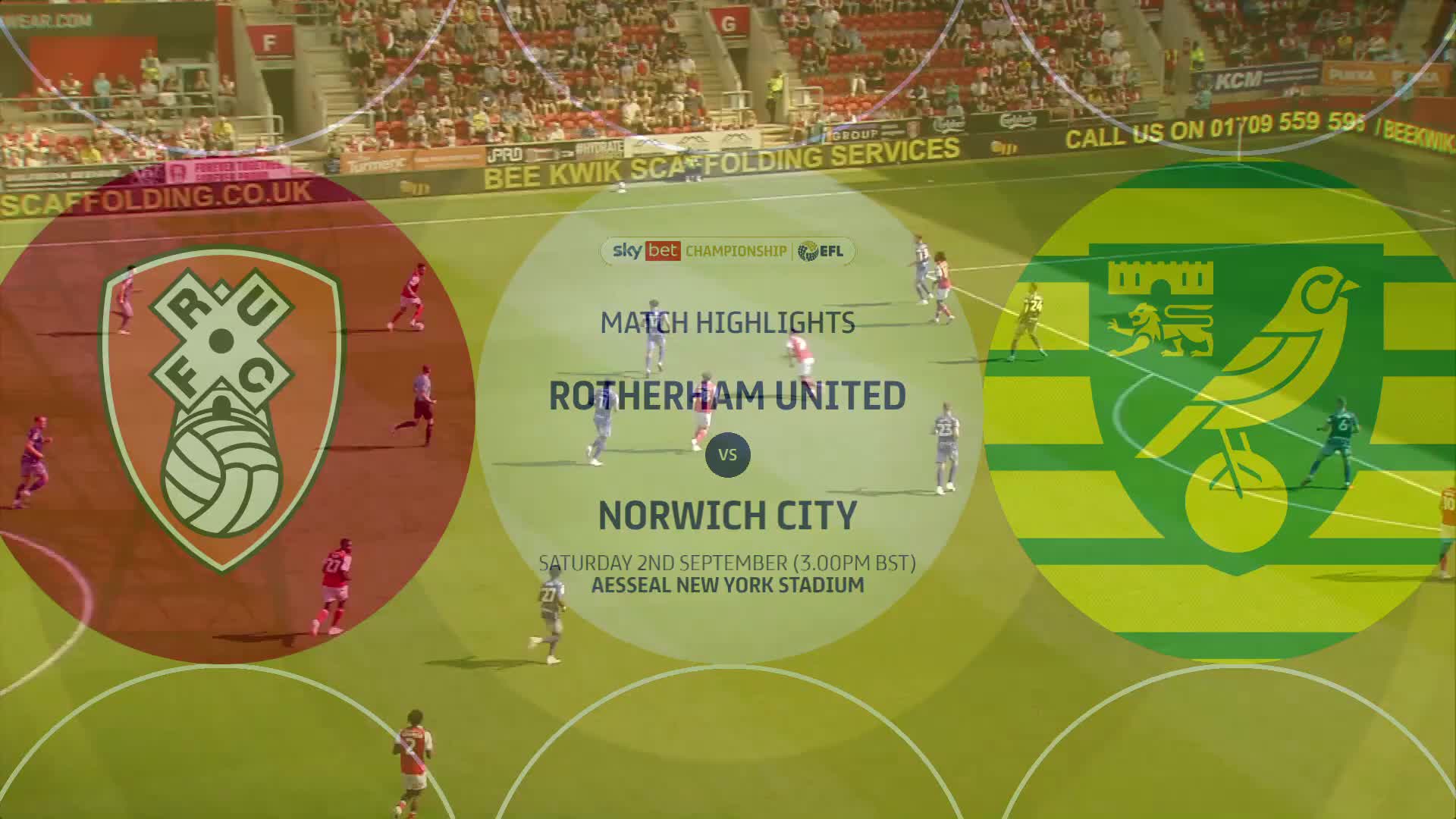 【赛事集锦】A first league victory    Rotherham United 2  1 Norwich City   Highlights _1080p